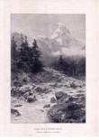 Matternhorn na dobovm vyobrazen (cca 1890)